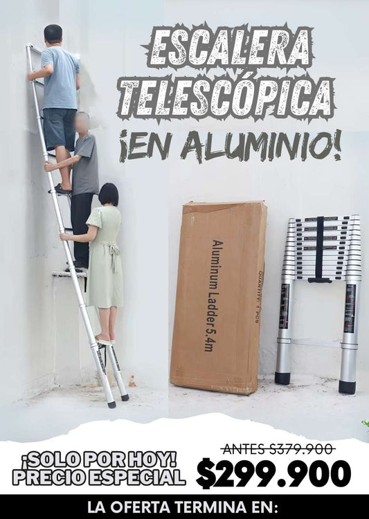 Escalera Telescópica en Aluminio