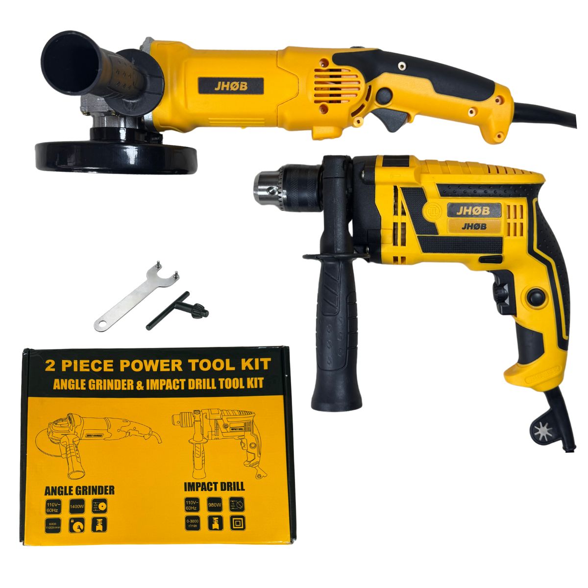 Combo Eléctrico Taladro y Pulidora Jhob Tools