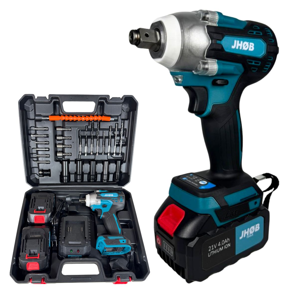Llave Impacto Inalámbrica Sin Escobillas Jhob Tools