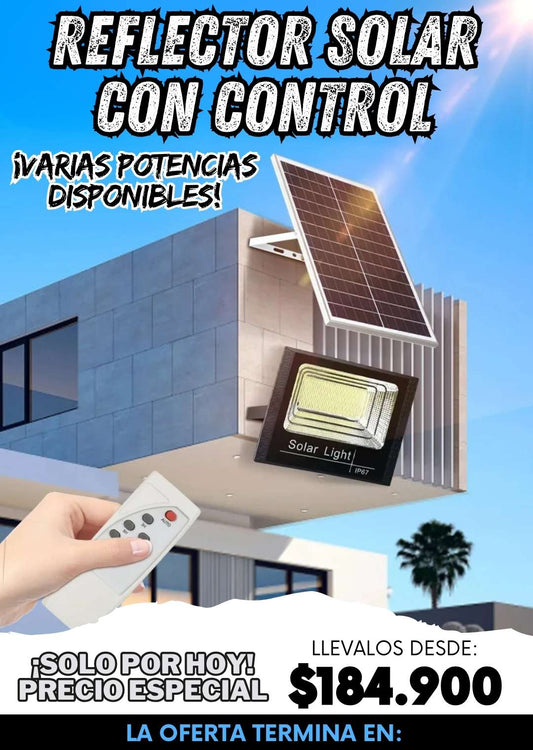 Reflector Solar 800W + Control + Pernos