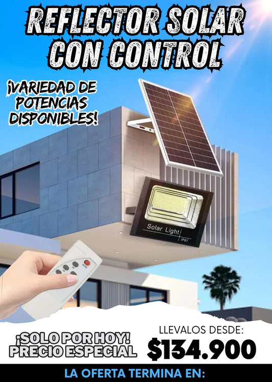 Reflector Solar 1000W + Control + Pernos